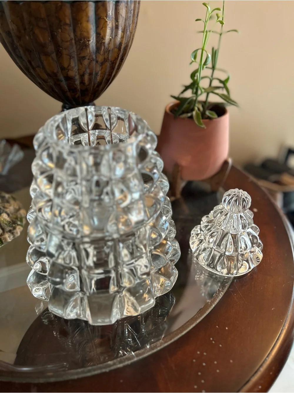 Holiday Crystal Candy Dish by Williams Sonoma *NEW